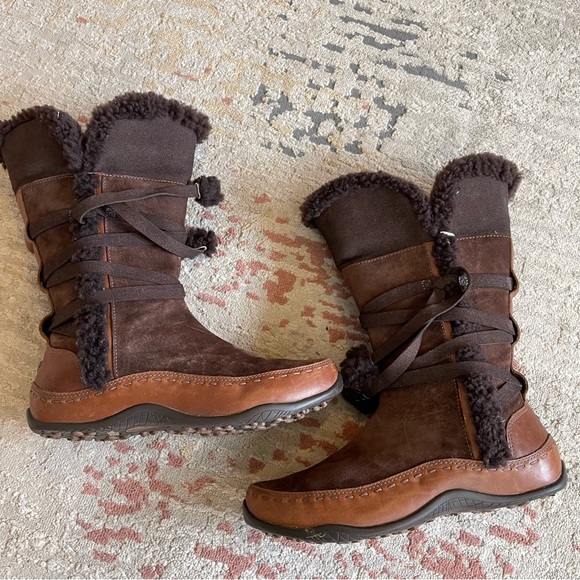 The North Face Abby II Brown Suede WP Insulated Winter Snow Boots Women’s - Picture 7 of 11